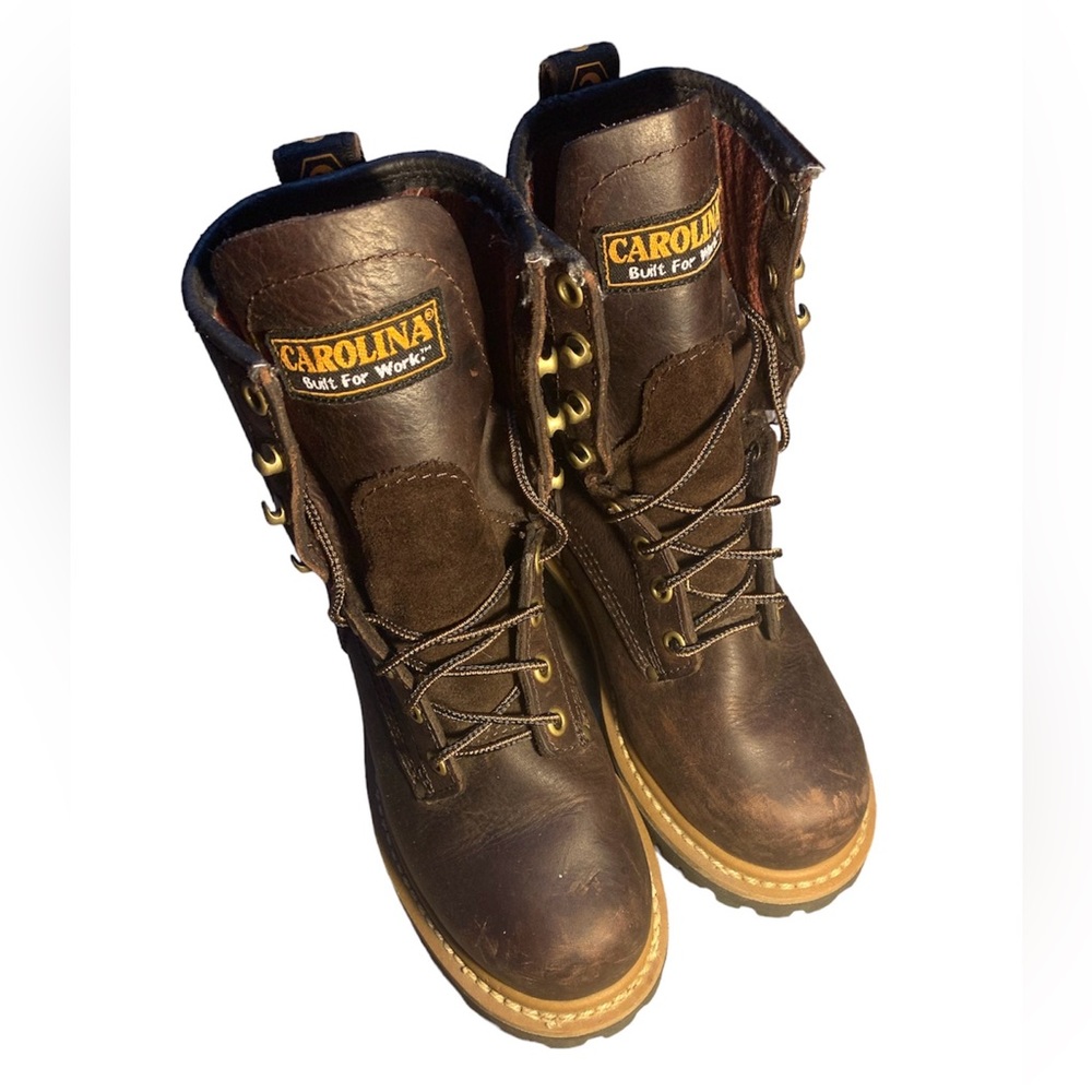 Carolina Leather Soft Toe Logger Boots Women’s 4 1/2 Work Boots Dark Brown
